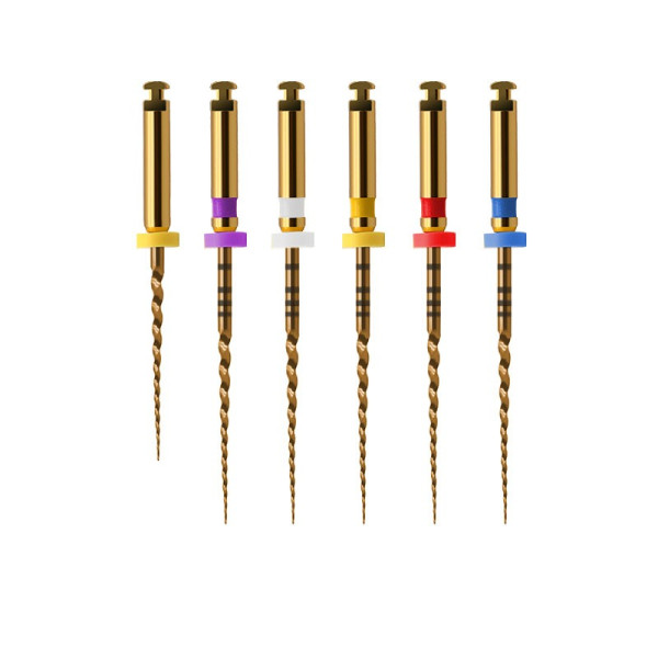 Master Endo Super Taper Gold Rotary Files (Pack Of 6 Files)