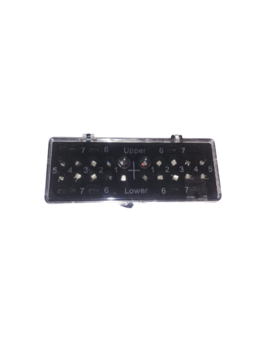 Dental Orthodontic Metal Brackets 345 Hooks Gold Series 
